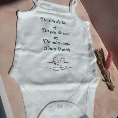 Body bébé 0-3 mois annonce grossesse mini nous amour